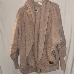 Nordic Beach Beige Sherpa Cardigan